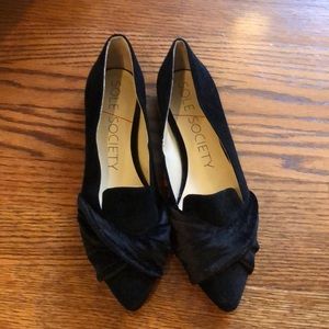 Sole Society black suede flats
